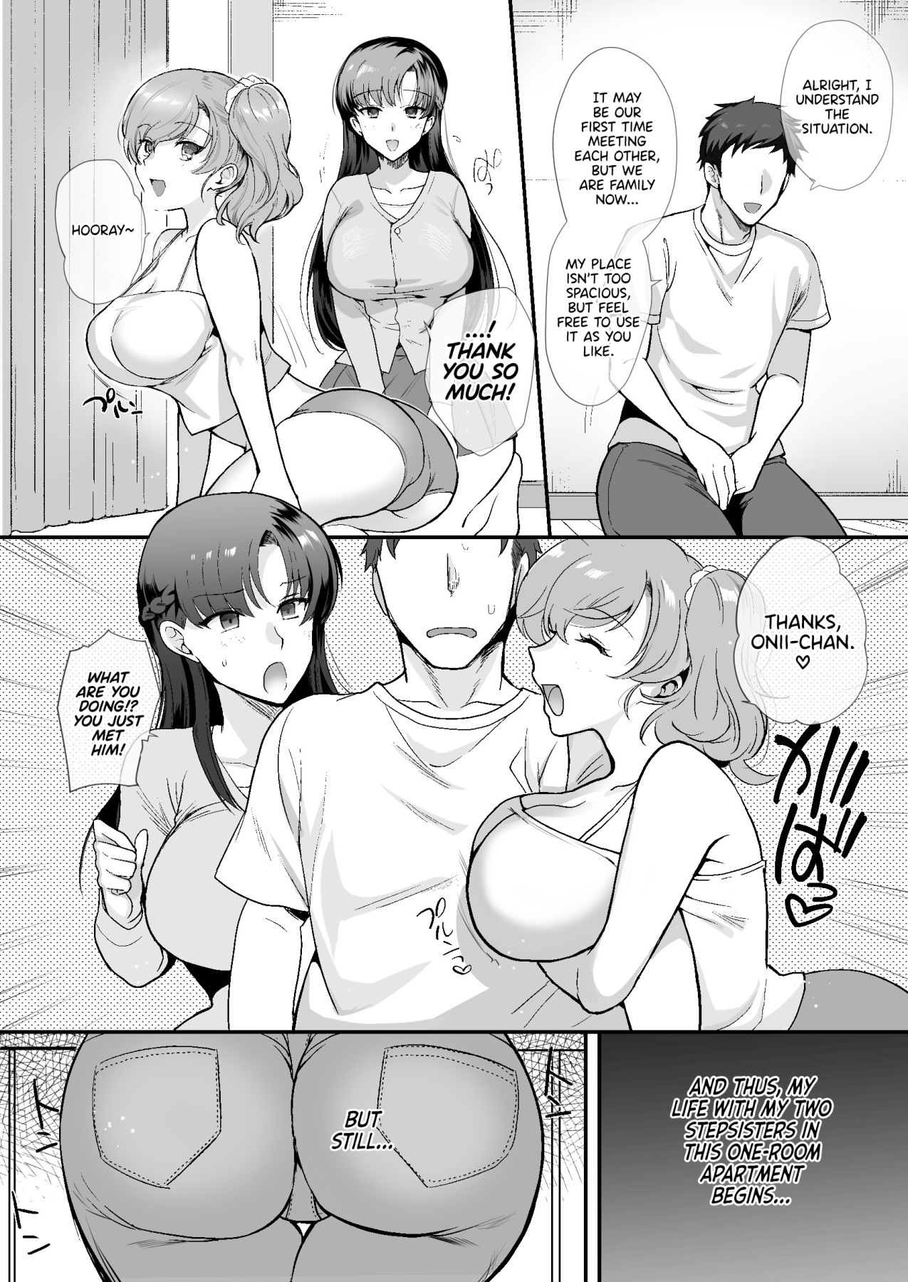 Hentai Manga Comic-My Roommates Are Way Too Lewd ~Living in a One-Room Apartment With Two Perverted Sisters~-Read-10